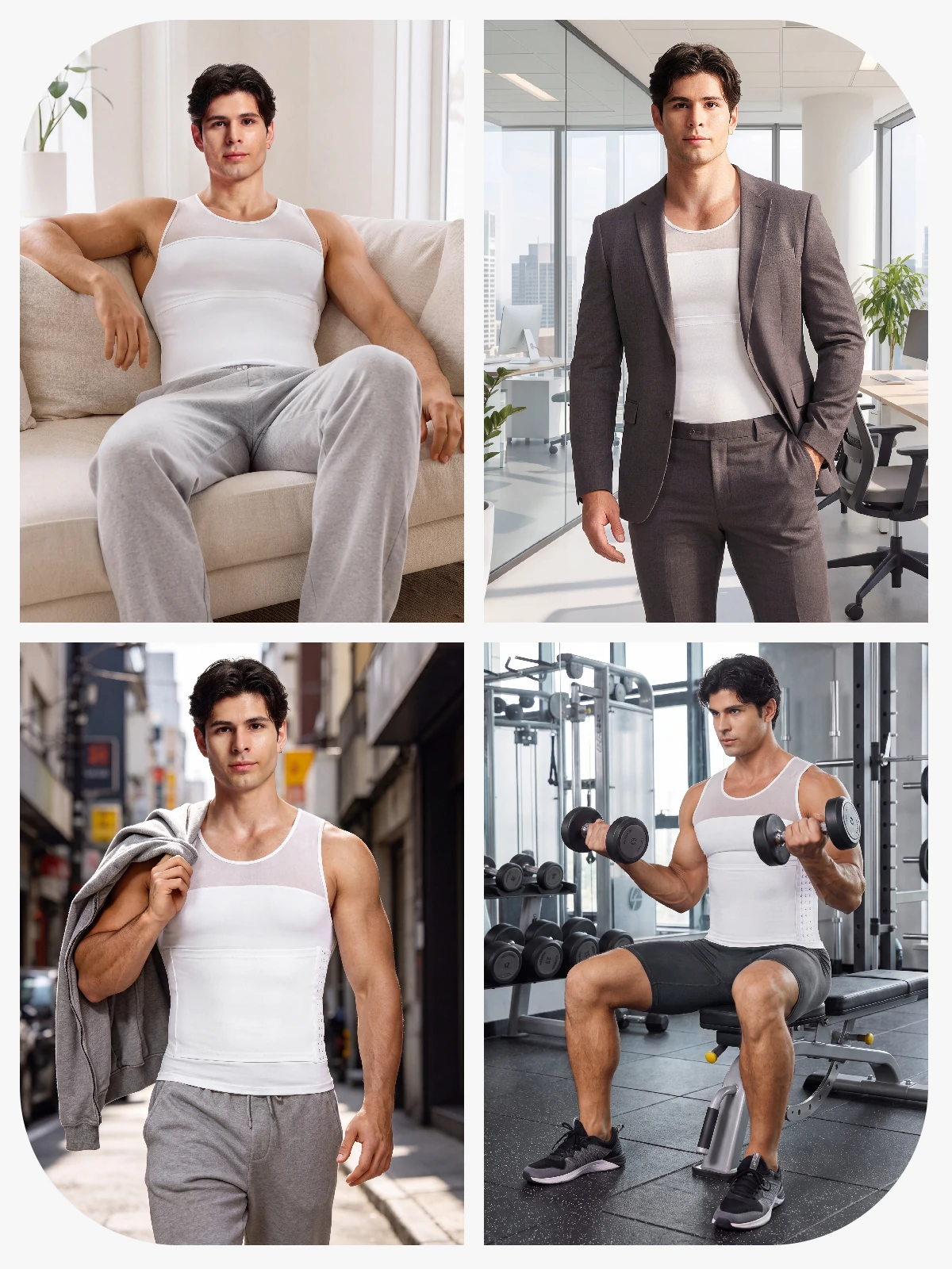 Men's Belly Compression Tank Top