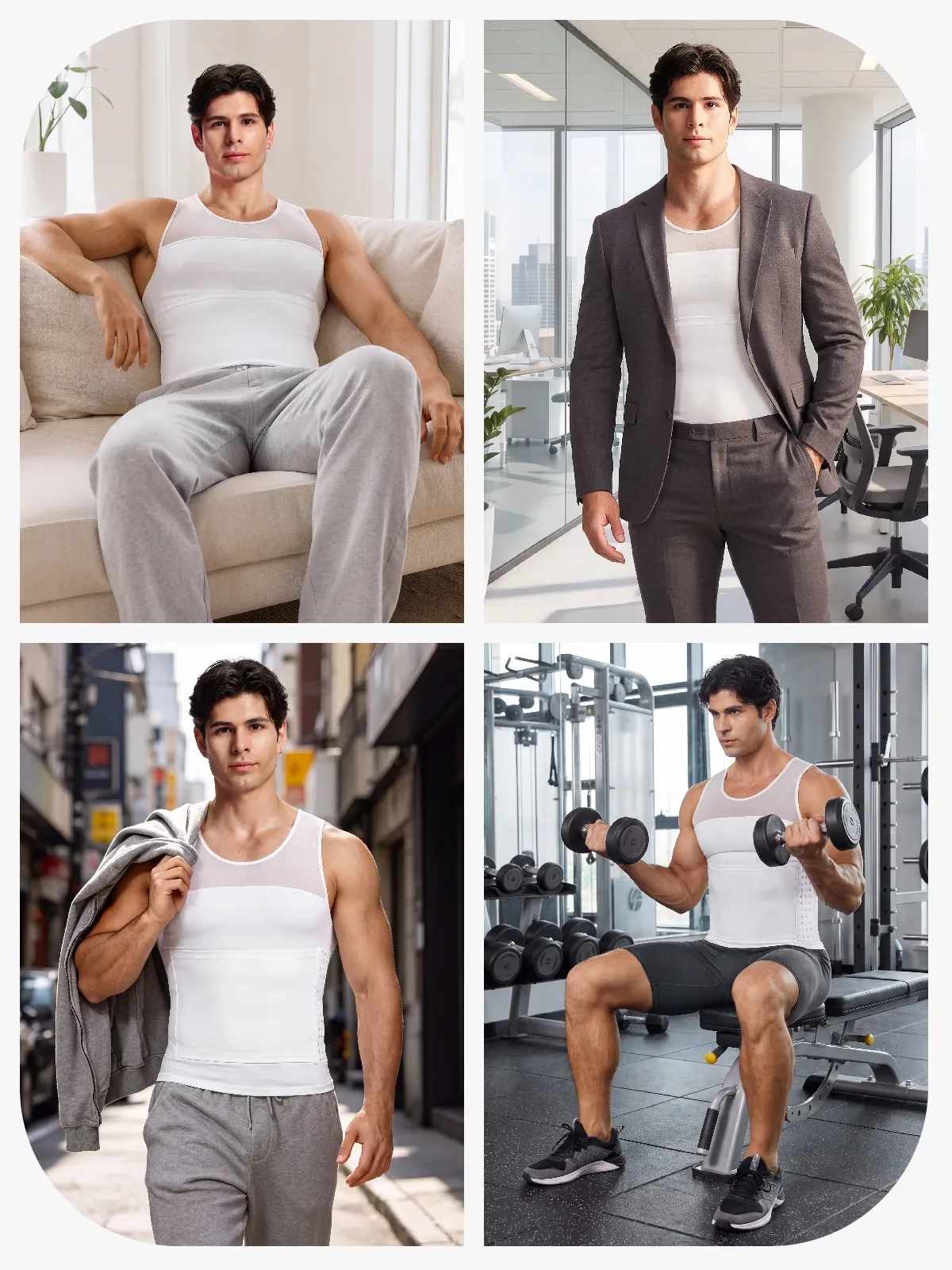 Men's Belly Compression Tank Top