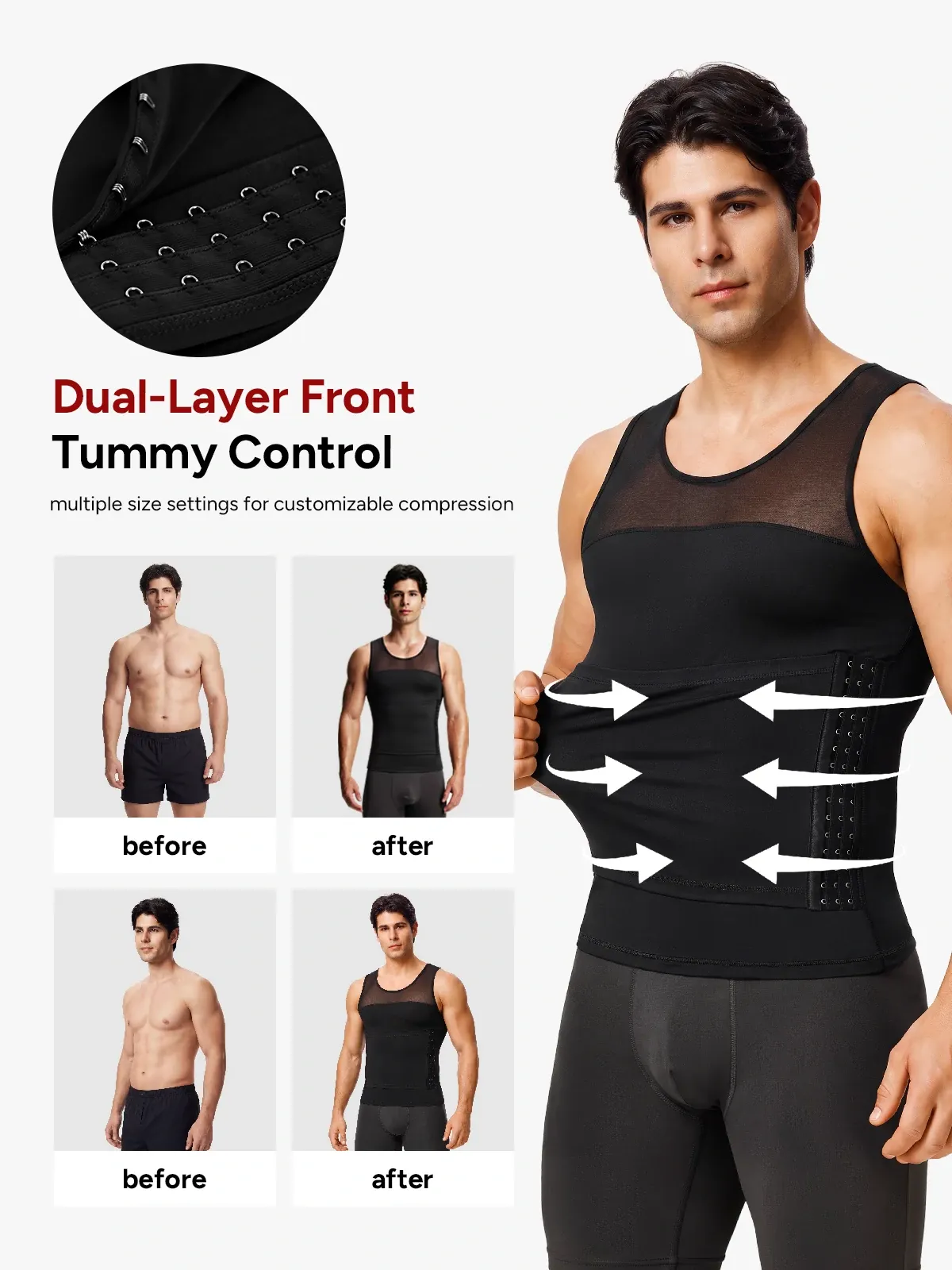 Men's Belly Compression Tank Top