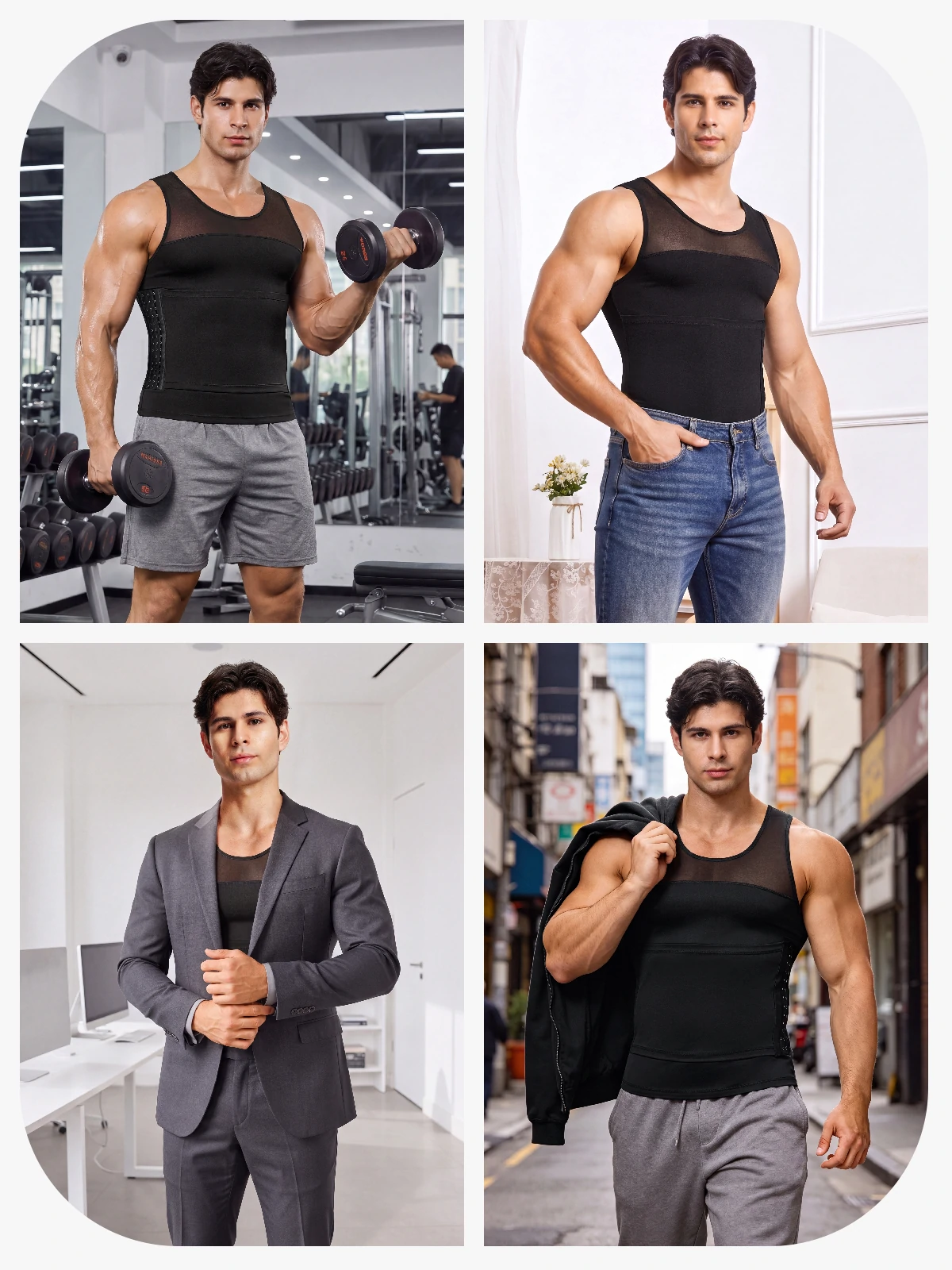Men's Belly Compression Tank Top