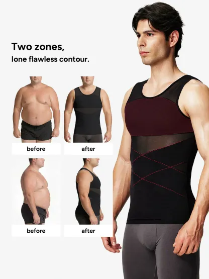 Mesh Breathable Compression Tank Top for Men