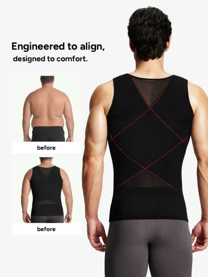 Mesh Breathable Compression Tank Top for Men