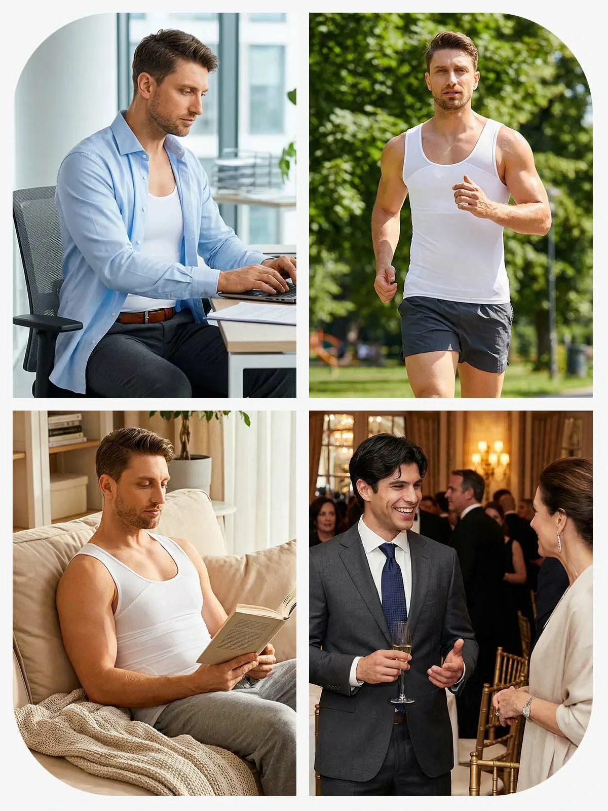 Men's Breathable Tummy Control Tank Top