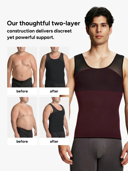 Men's Breathable Tummy Control Tank Top