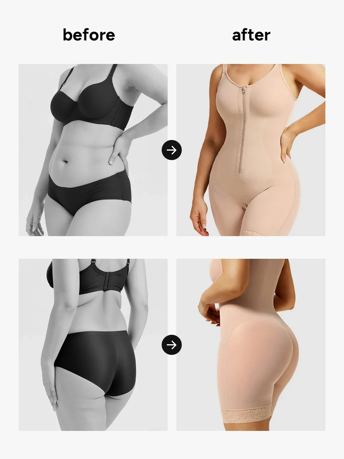 Mesh Front Zipper Crotch Opening Mid-Thigh Bodysuit