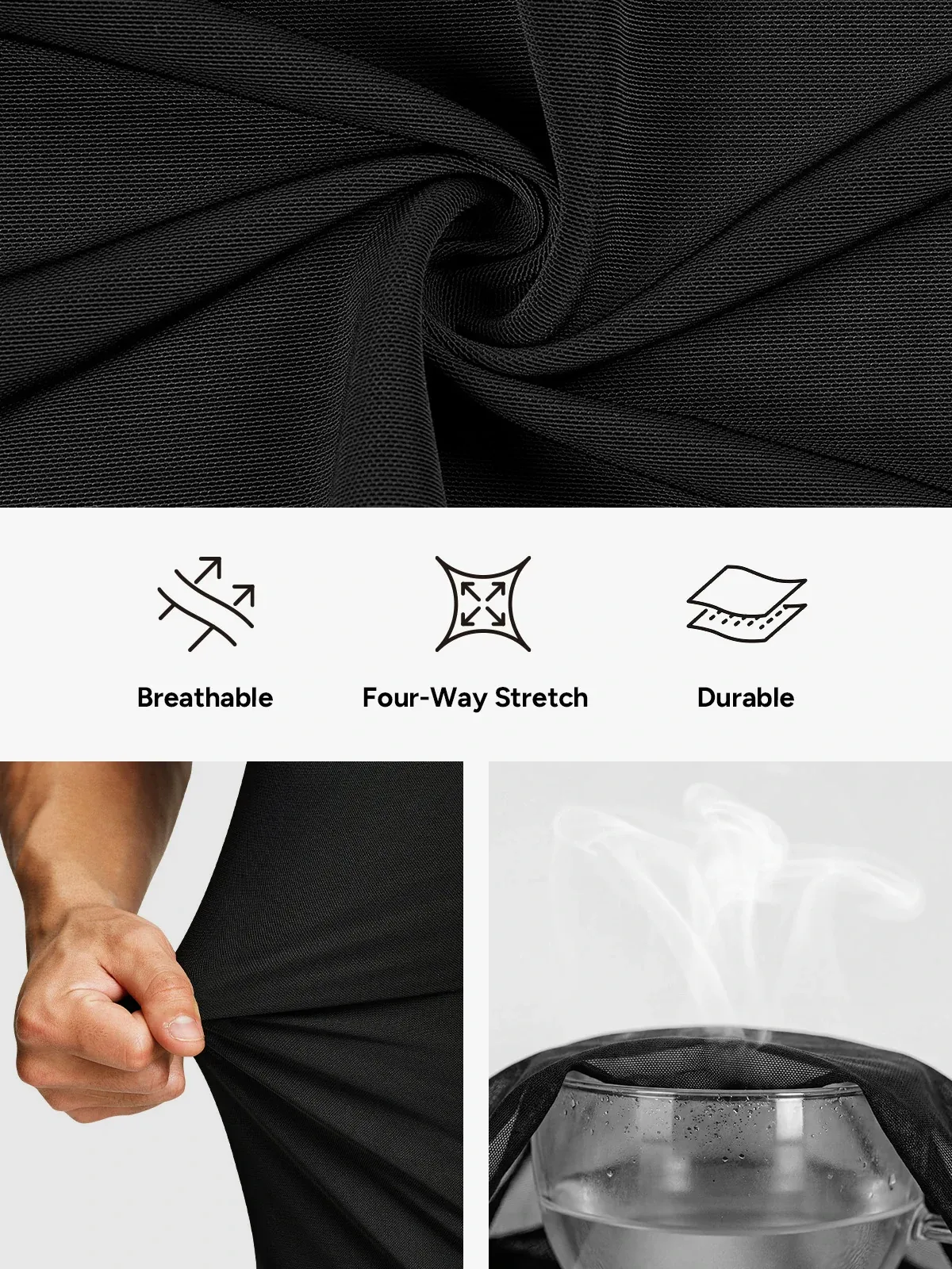 Mesh Zipper Compression Tank Top for Men