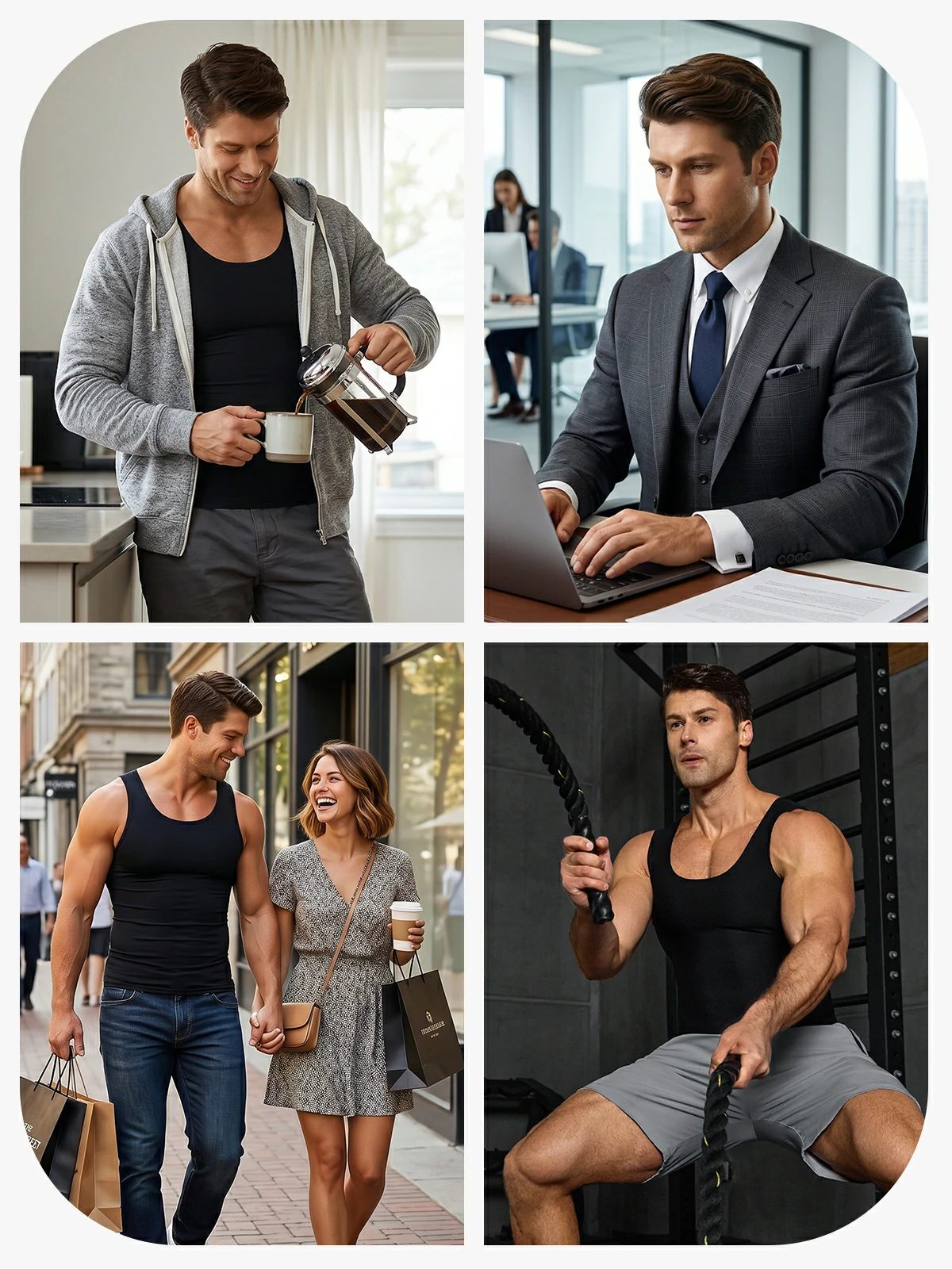 U Neck Breathable Tank Top