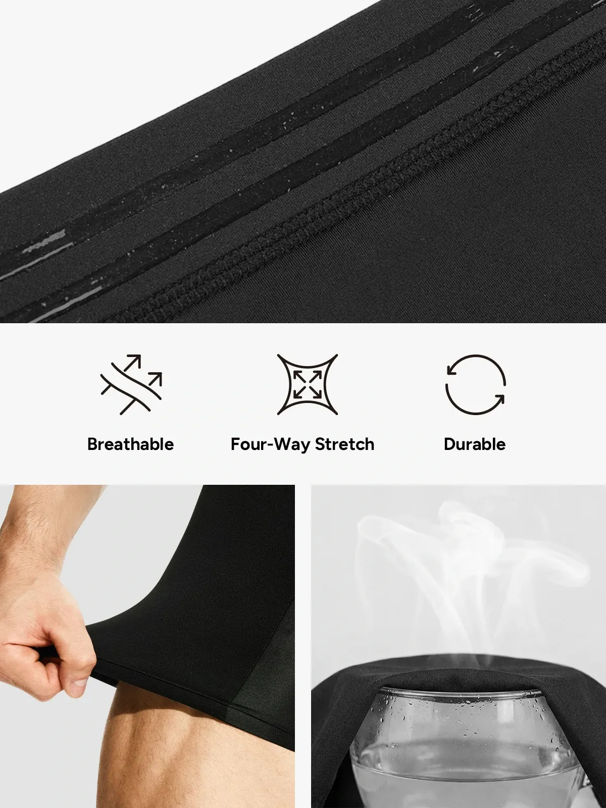 High-Waisted Tummy Control Shaper Shorts for Men