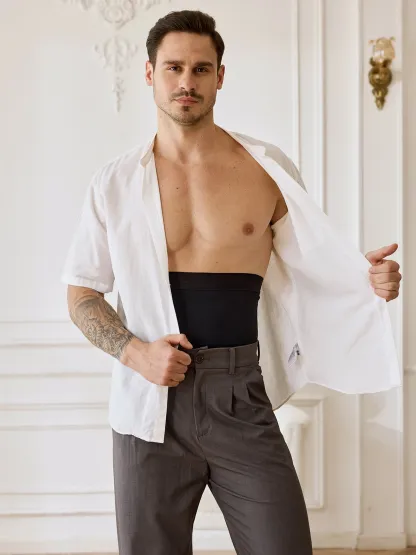 High-Waisted Tummy Control Shaper Shorts for Men