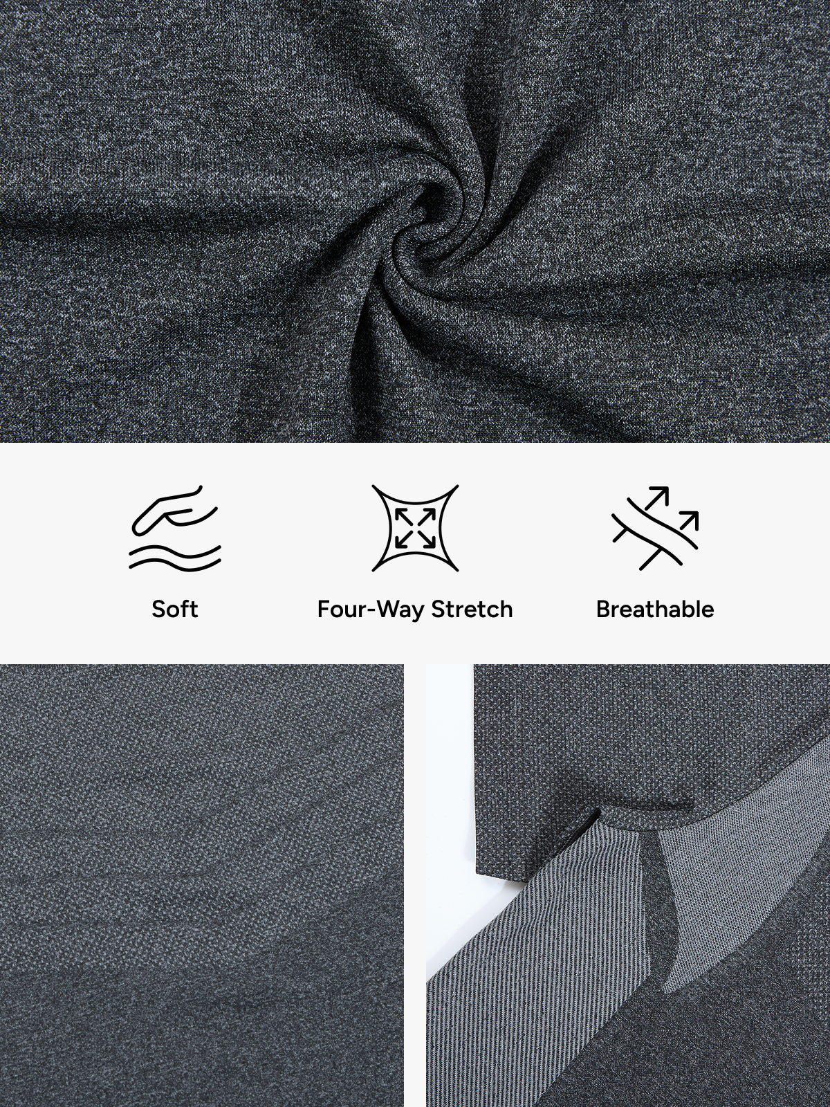 Quick Dry Breathable Workout Crew Neck Top for Men