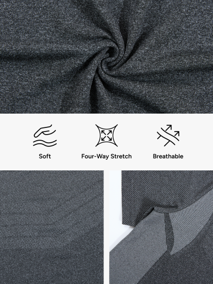 Quick Dry Breathable Workout Crew Neck Top for Men