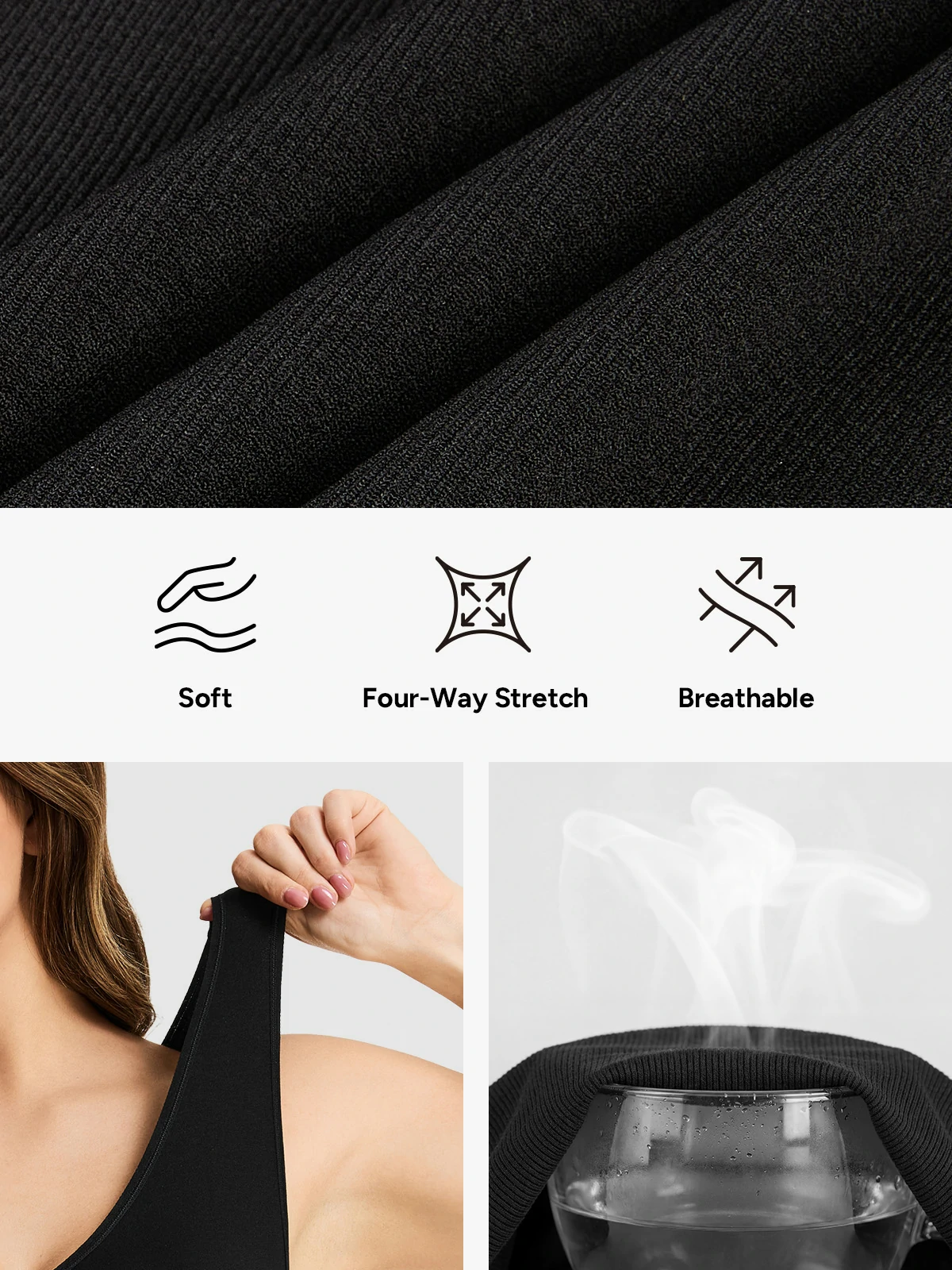 Seamless Plunge Breathable Tank Top 