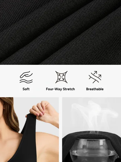 Seamless Plunge Breathable Tank Top 