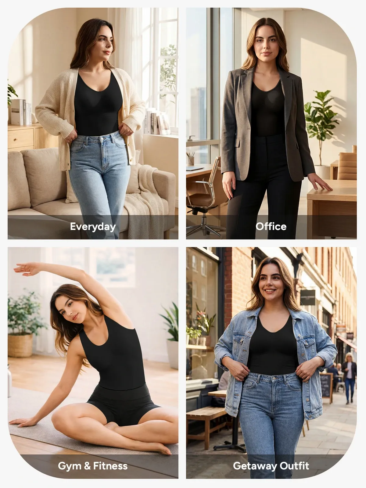 Seamless Plunge Breathable Tank Top 