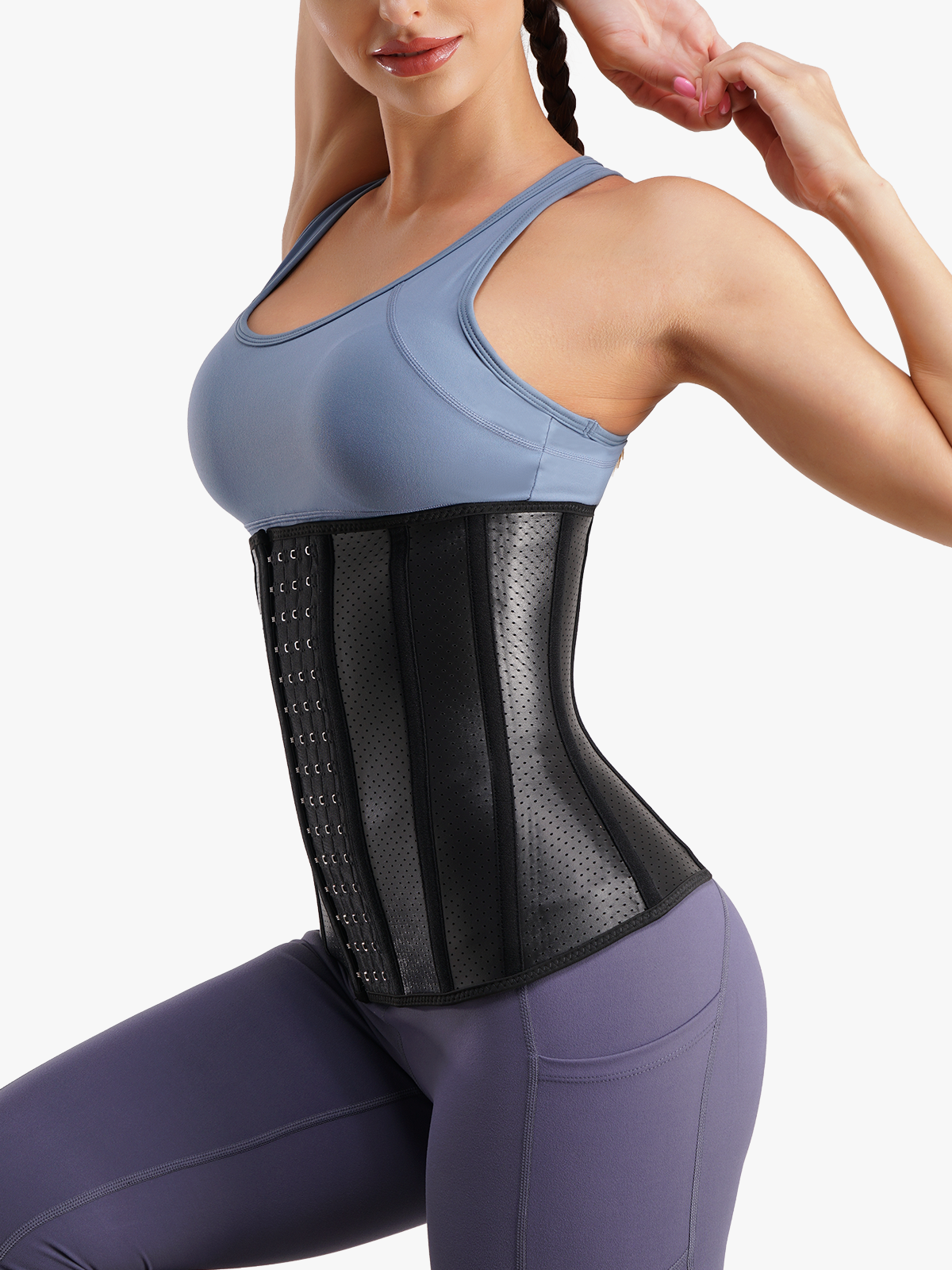Nebility Mesh Waist Trainer For Women Sports Slim