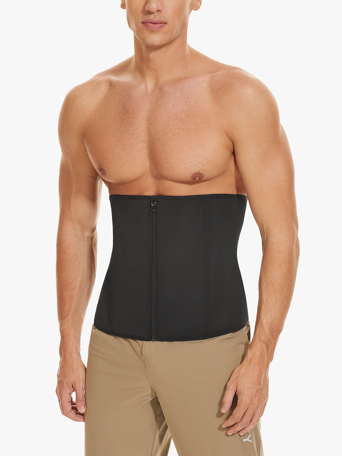 Double Closure Steel Bones Support Waist Trainer