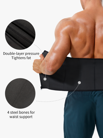 Men's Double Closure Sweat Wasit Cincher