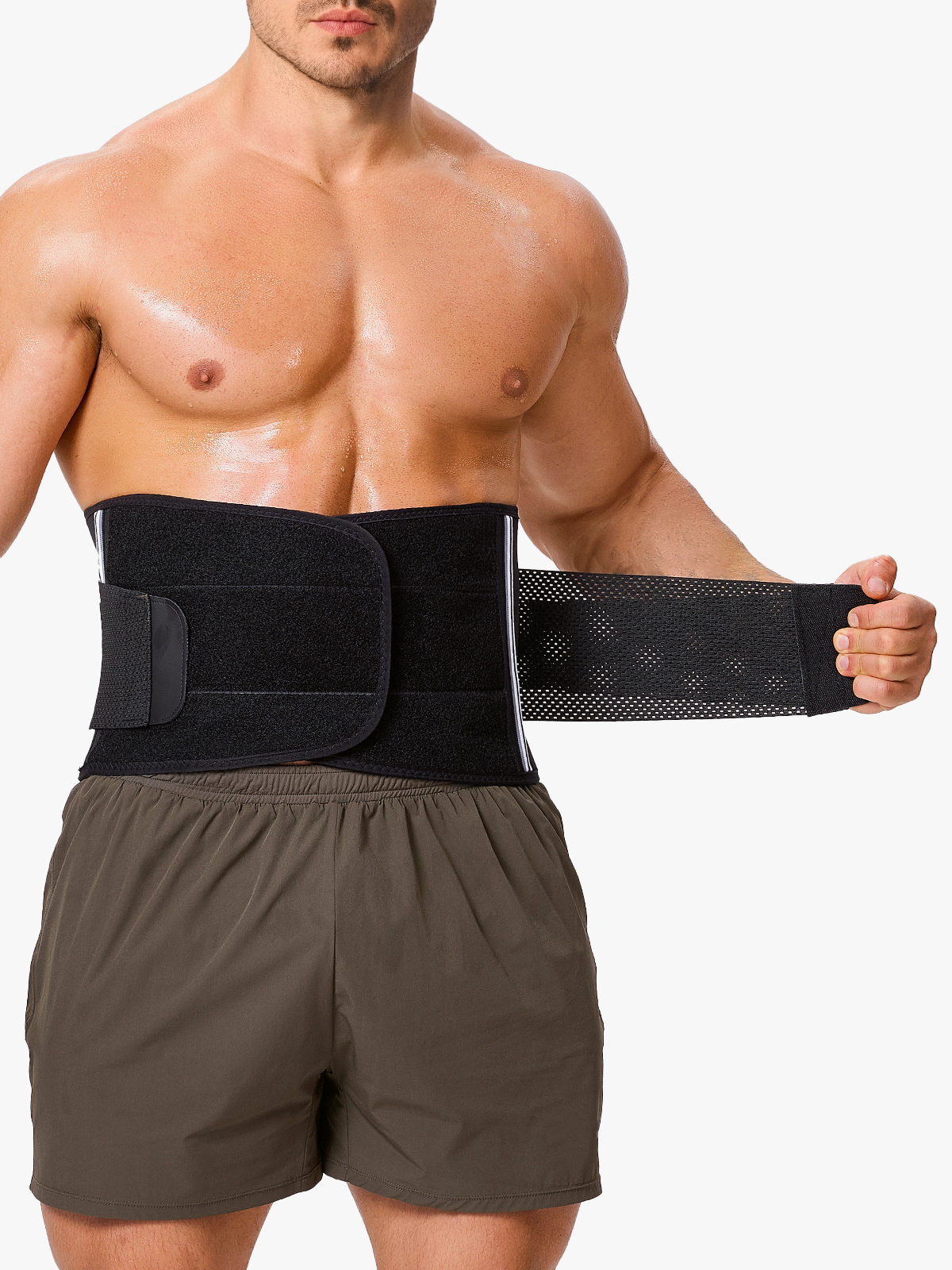 Steel Boning Velcro Workout Waist Trainer Sweat Belt
