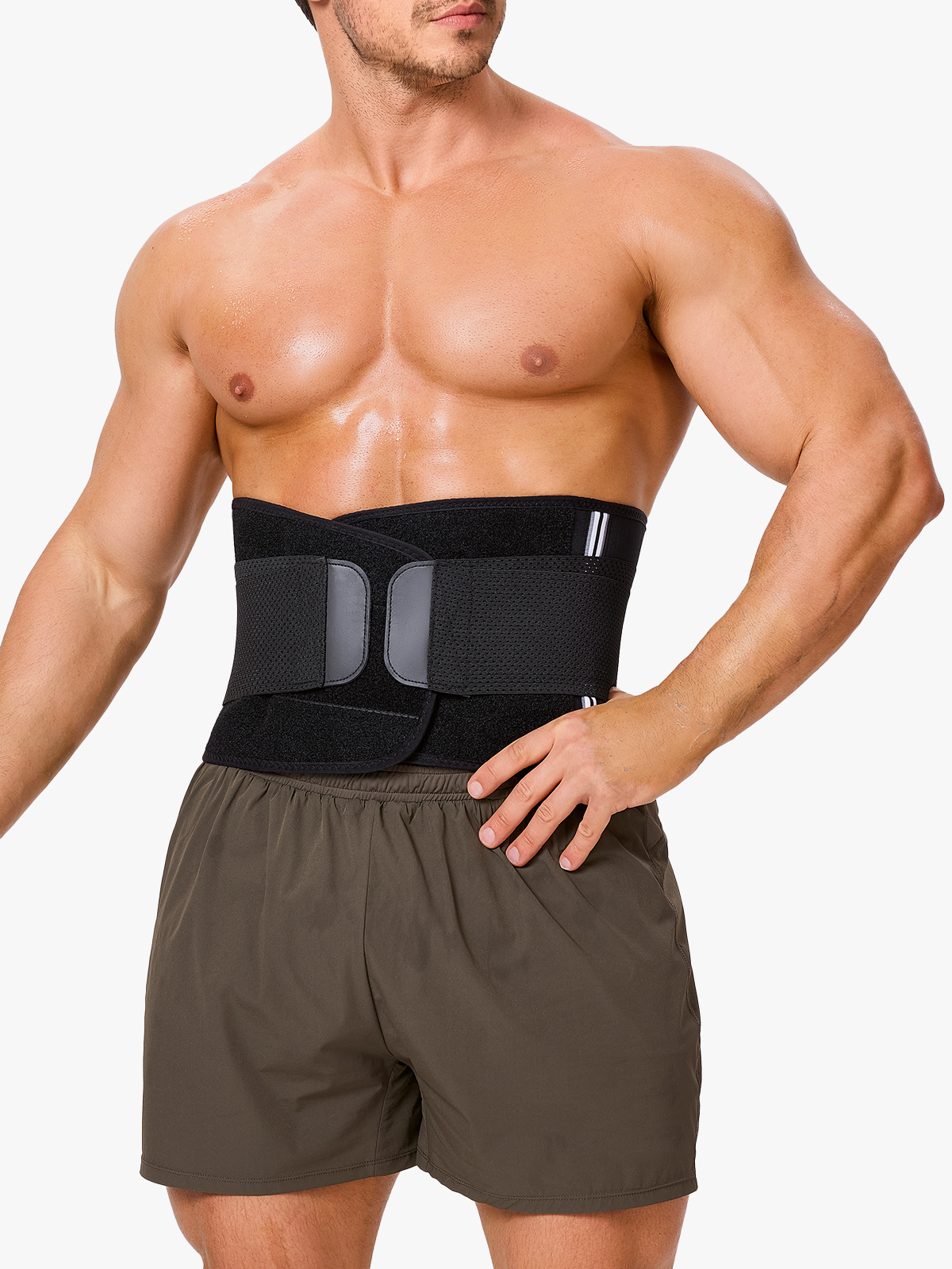 Steel Boning Velcro Workout Waist Trainer Sweat Belt
