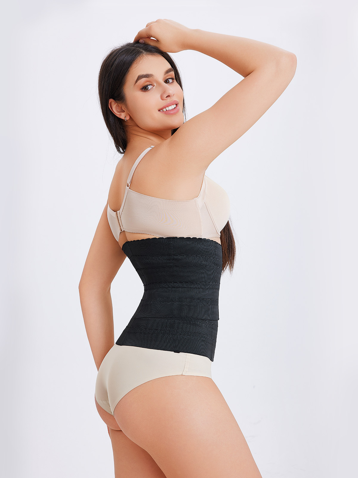 Nebility Womens' Waist Trainer Tummy Control Waist Cincher Slim Body Shaper-Nebility