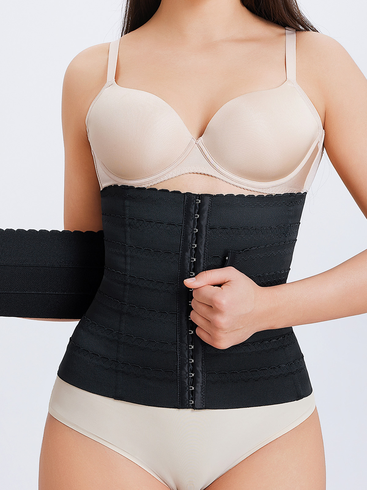 Nebility Womens' Waist Trainer Tummy Control Waist Cincher Slim Body Shaper-Nebility
