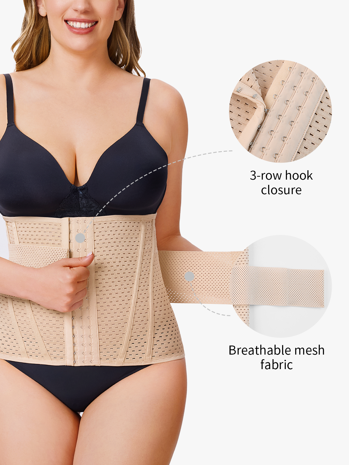 Women's Seamless High Stretch Waist Cincher Abdomen Control Shapewear