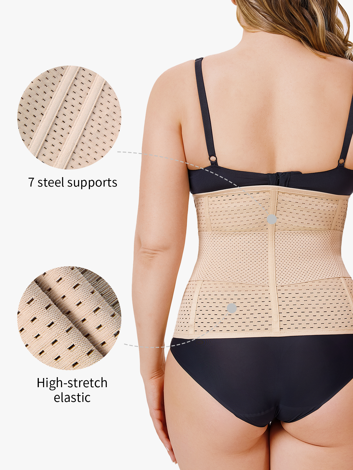 Women's Seamless High Stretch Waist Cincher Abdomen Control Shapewear