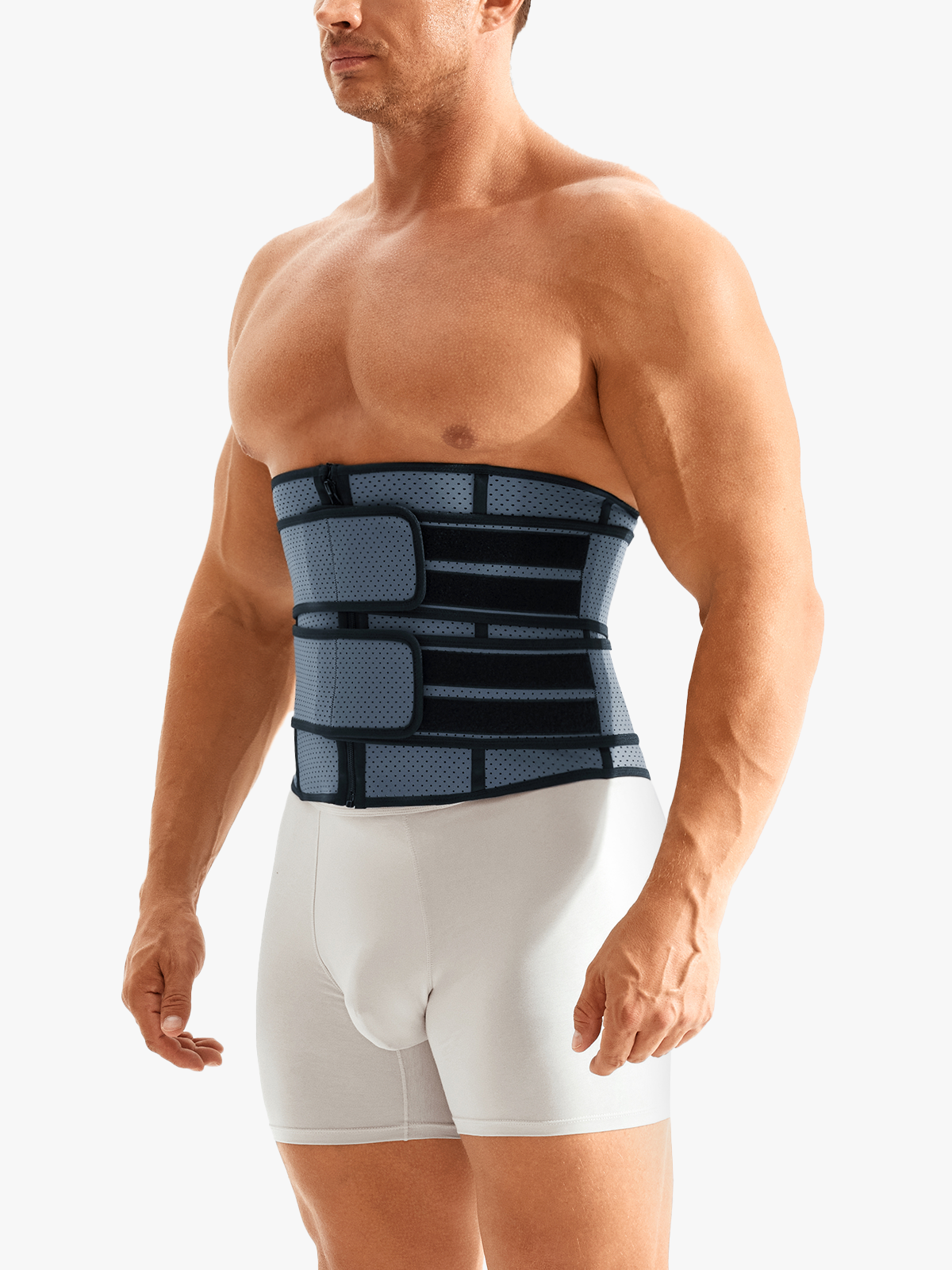 Zipper Tummy Control Sweat Waist Trainer Belt