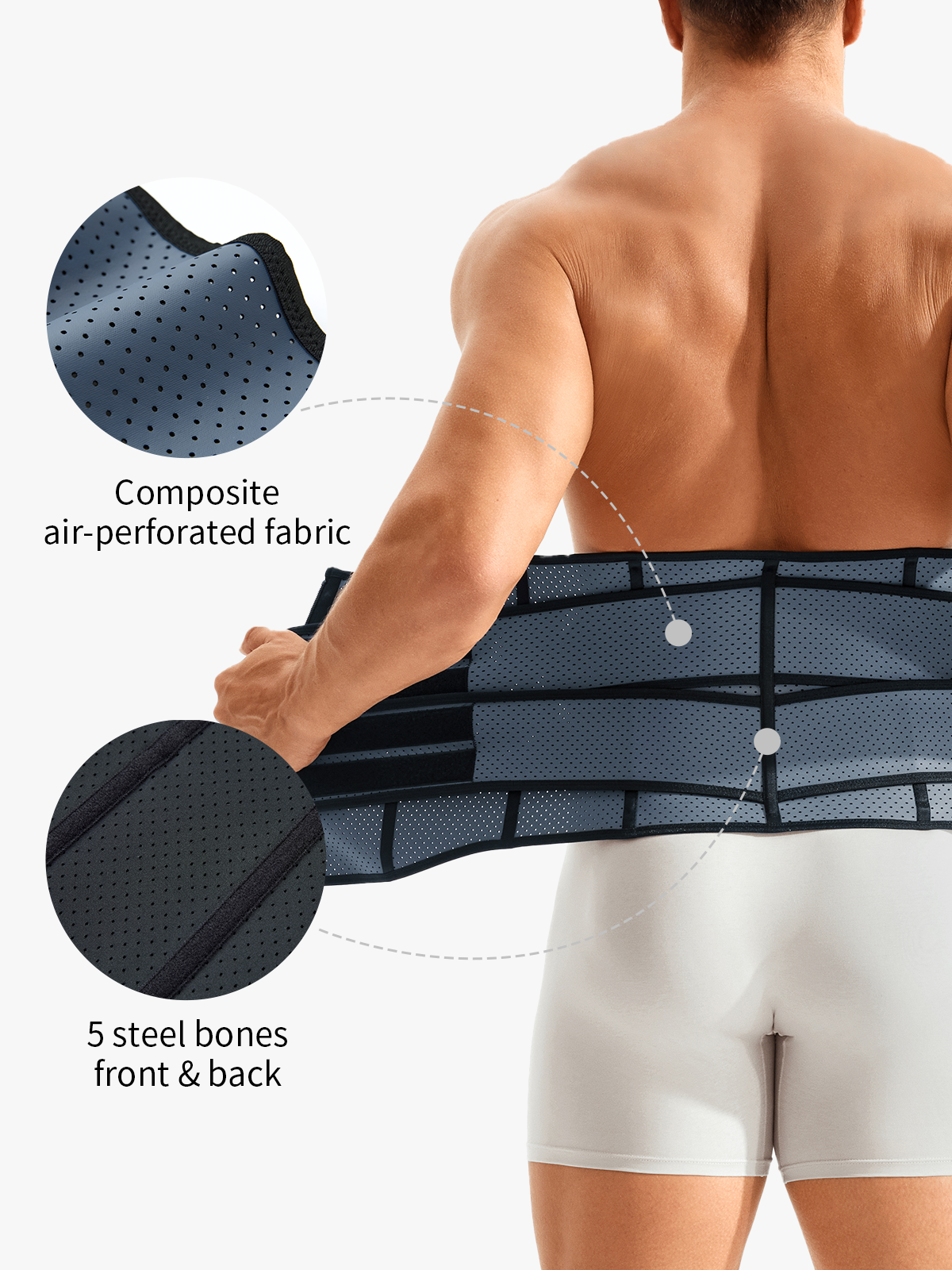 Zipper Tummy Control Sweat Waist Trainer Belt