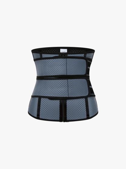 Zipper Tummy Control Sweat Waist Trainer Belt