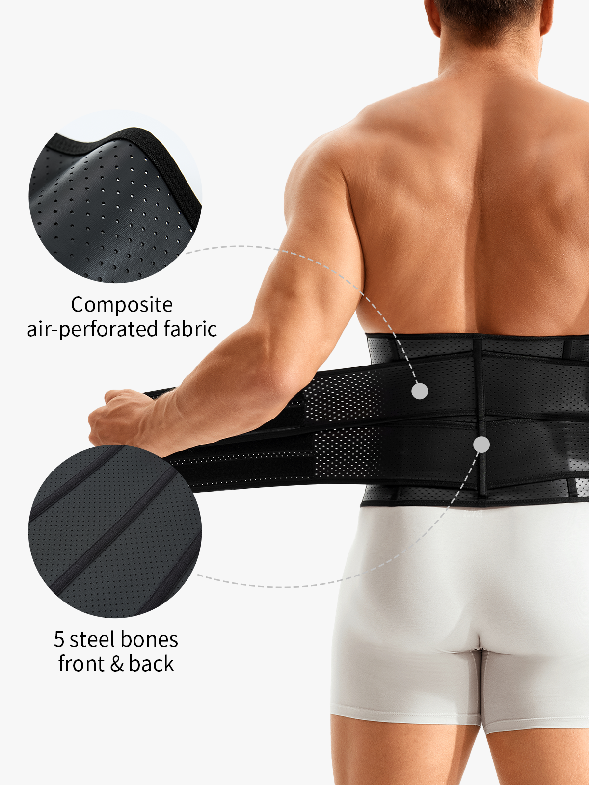 Zipper Tummy Control Sweat Waist Trainer Belt