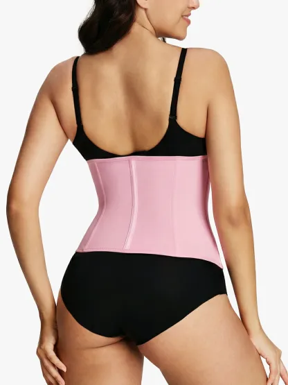 Zipper Steel Bone Support Waist Cincher