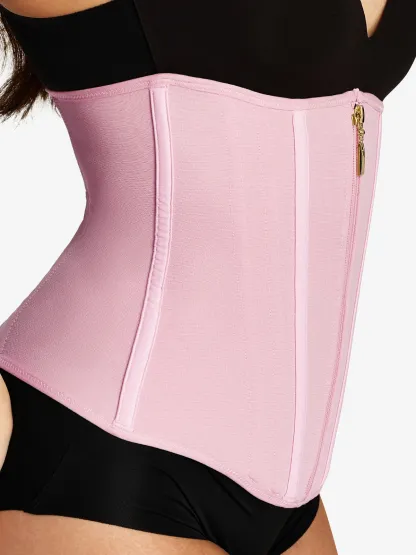 Zipper Steel Bone Support Waist Cincher