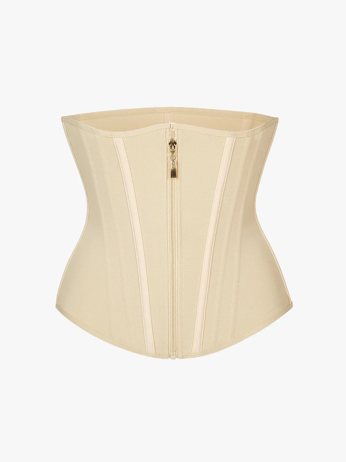 Zipper Steel Bone Support Waist Cincher