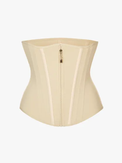 Zipper Steel Bone Support Waist Cincher