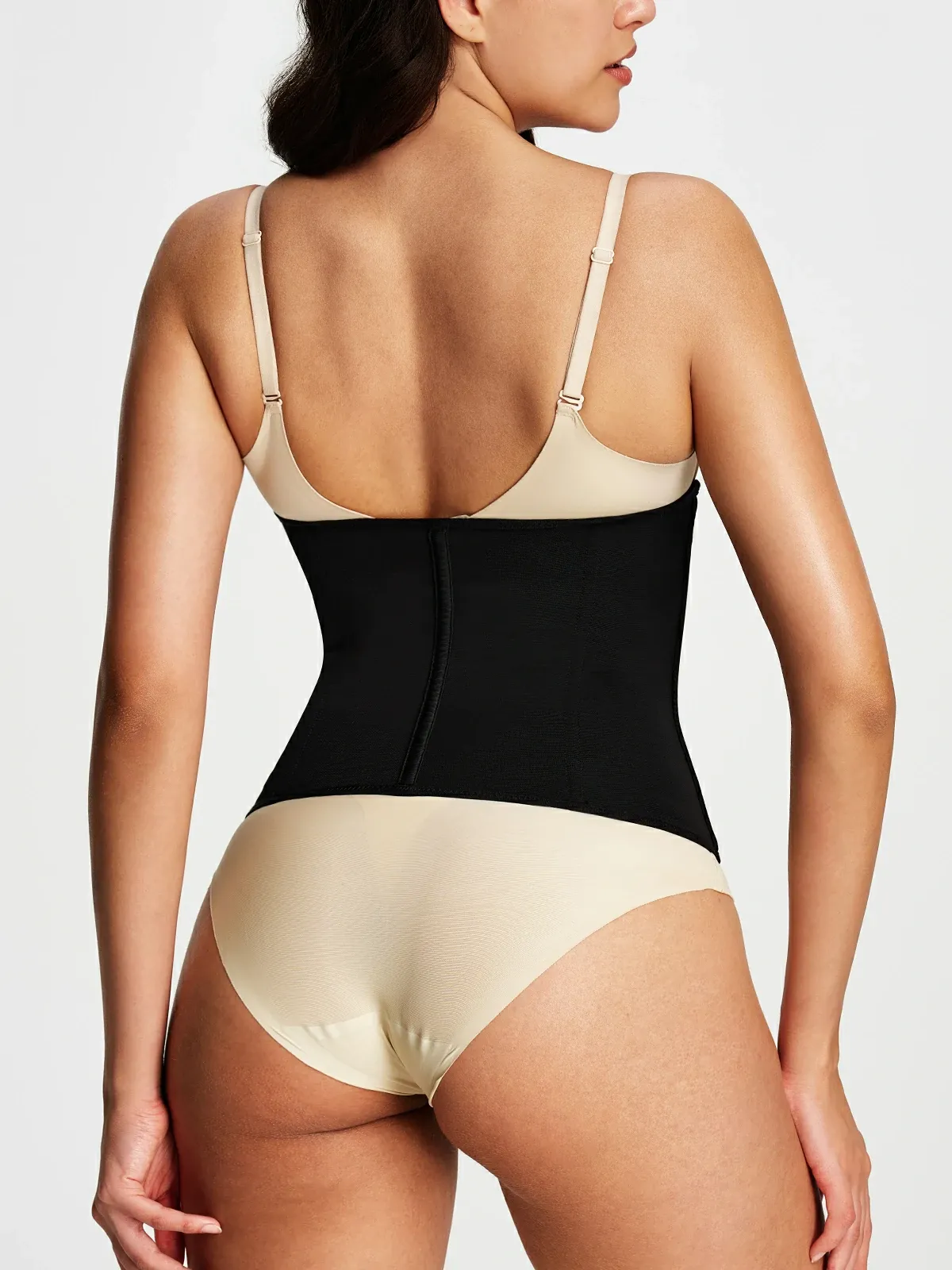 Zipper Steel Bone Support Waist Cincher