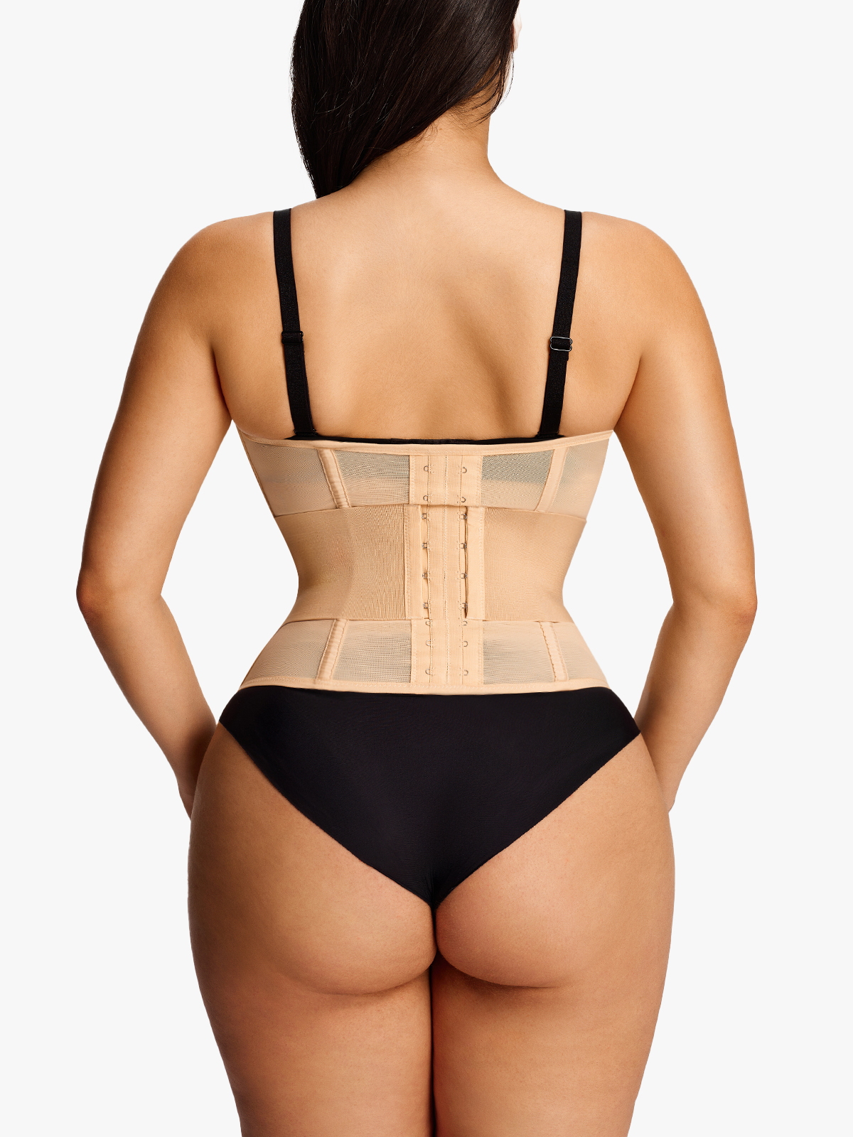 Sheer Mesh Double Tummy Control Waist Cincher