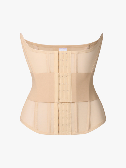 Sheer Mesh Double Tummy Control Waist Cincher