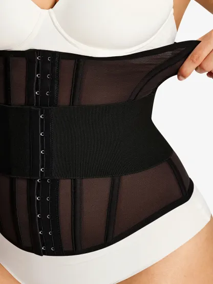 Mesh Double Tummy Control Waist Cincher