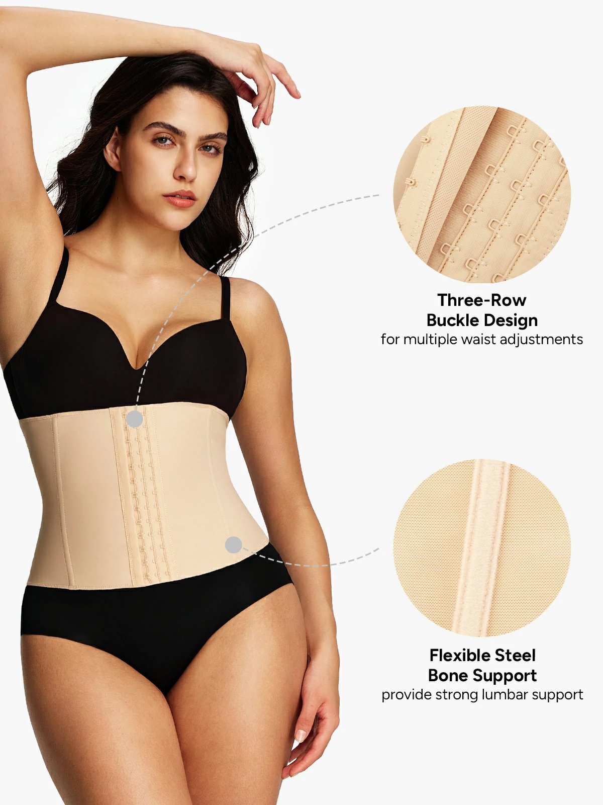 Front Buckle Smoothing Waist Cincher