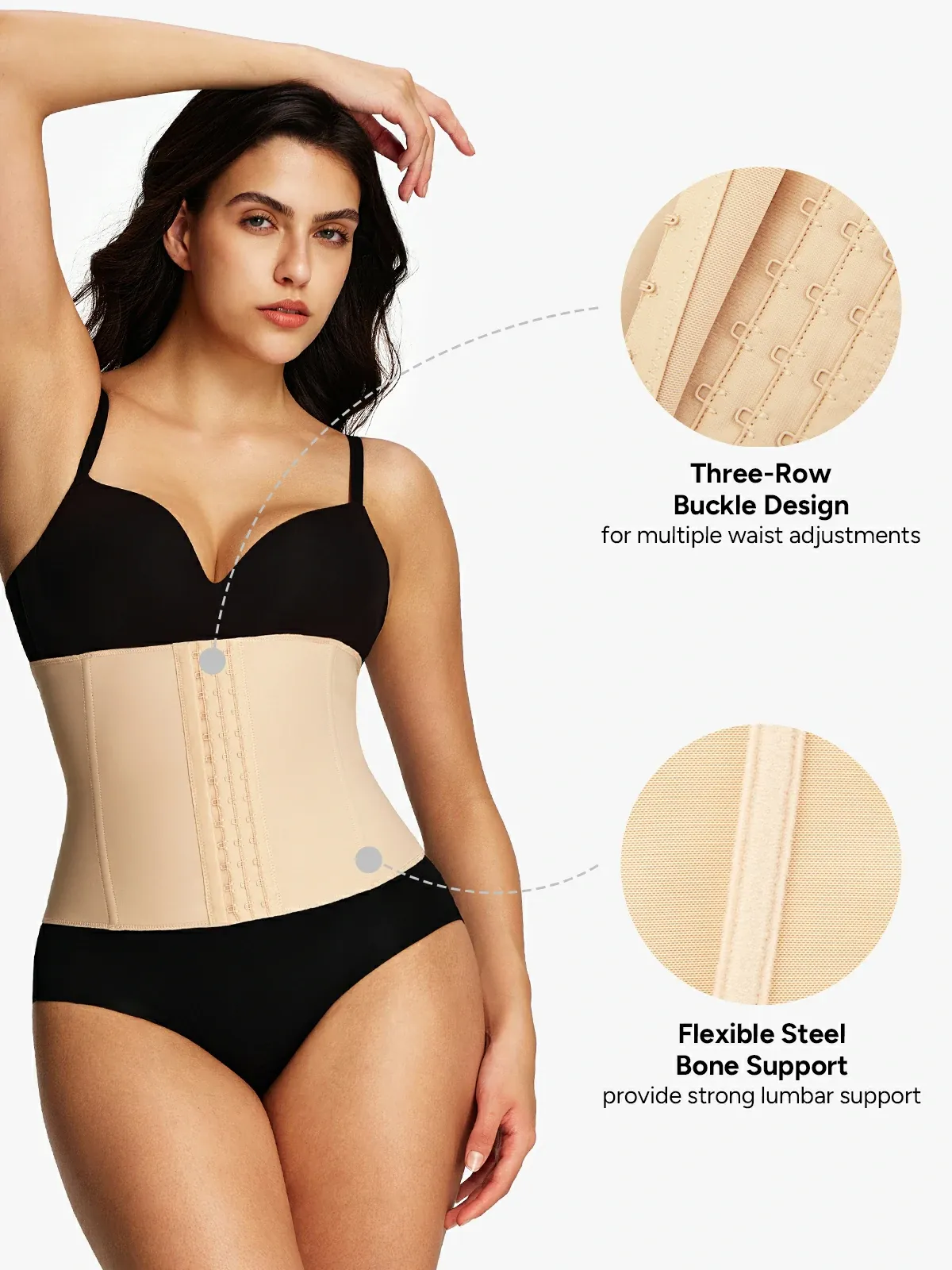 Front Buckle Smoothing Waist Cincher