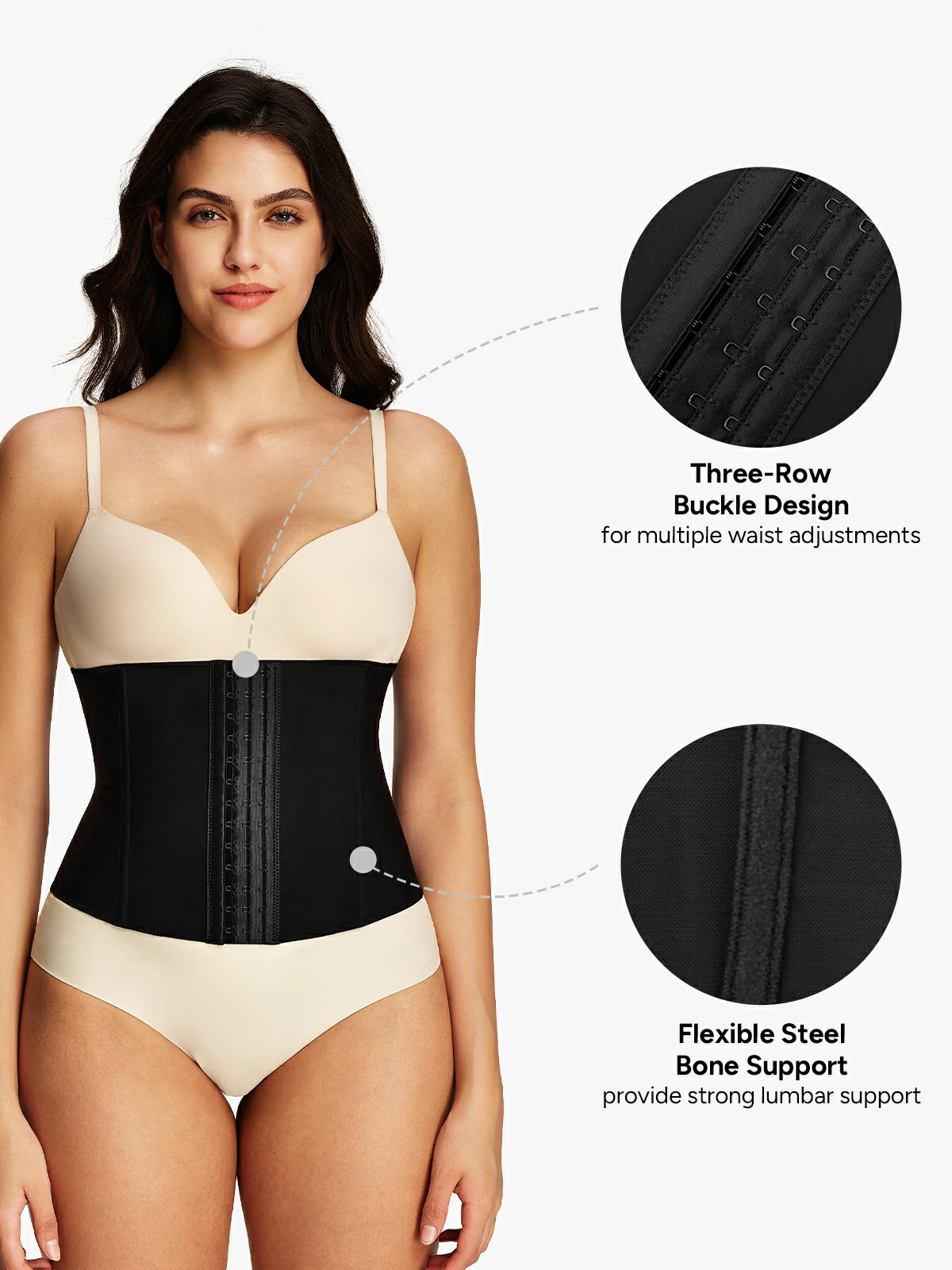 Front Buckle Smoothing Waist Cincher