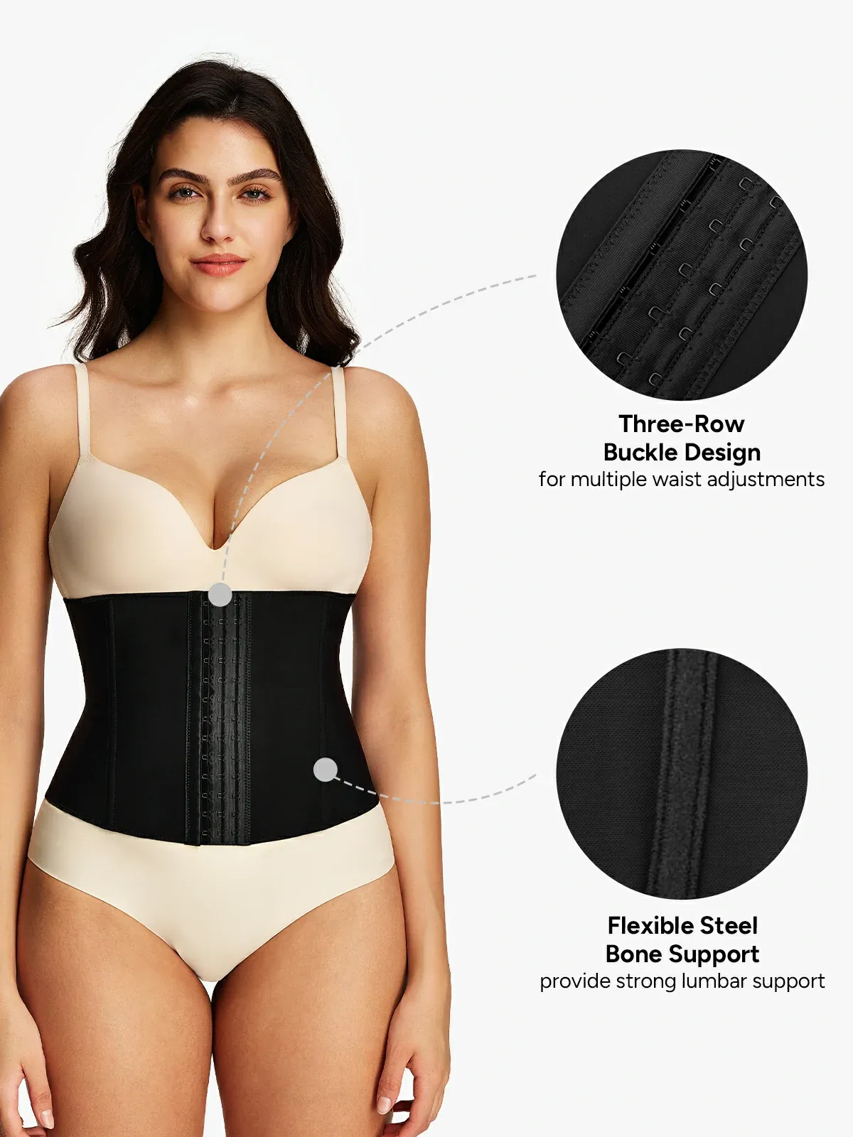 Front Buckle Smoothing Waist Cincher