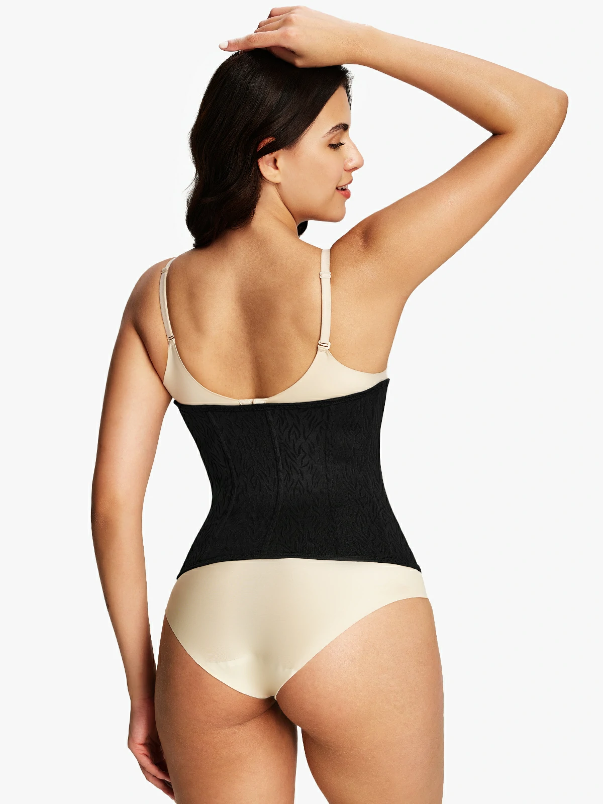 Jacquard Steel Bone Waist Cincher