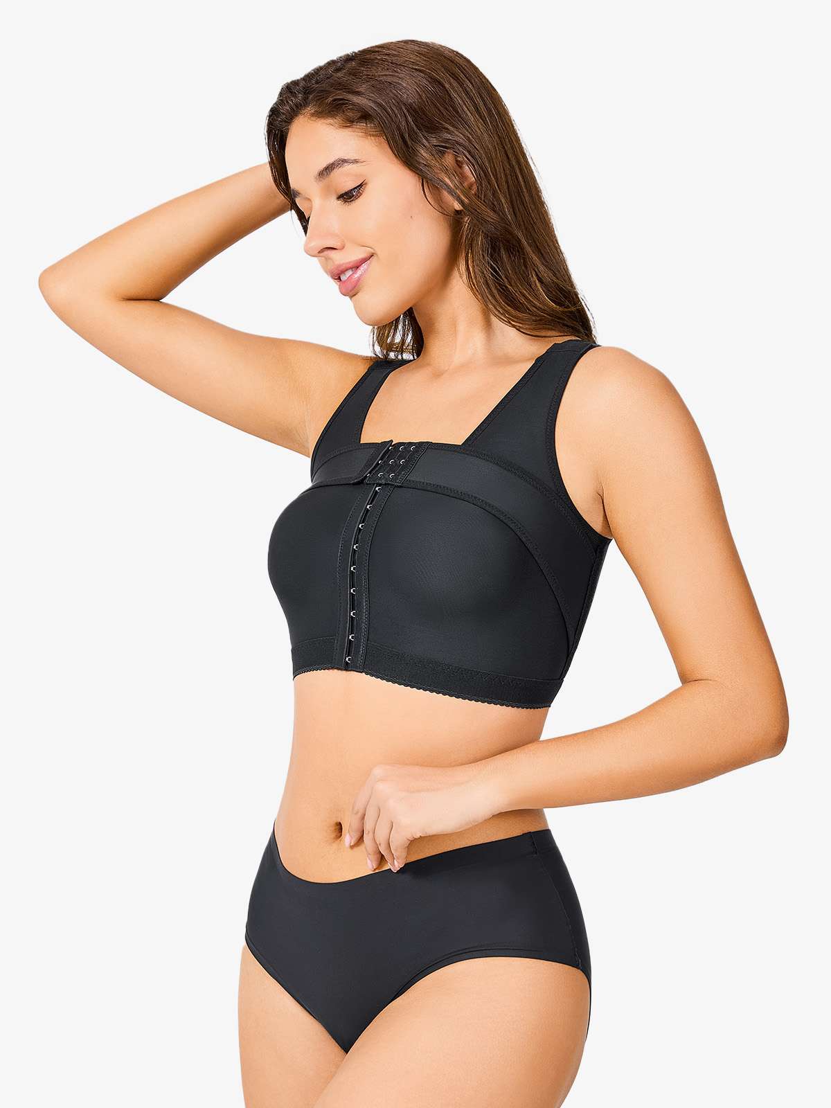 Nebility Women Post Surgery Compression Bra with Breast Support Band