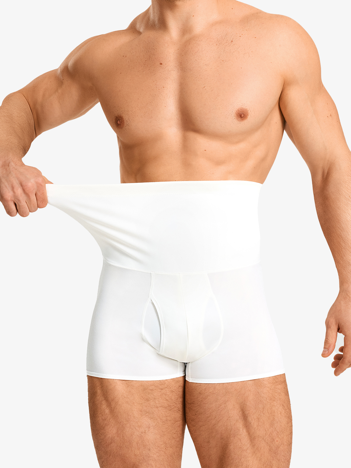 Elastic High Waist Tummy Control Crotch Opening Panty