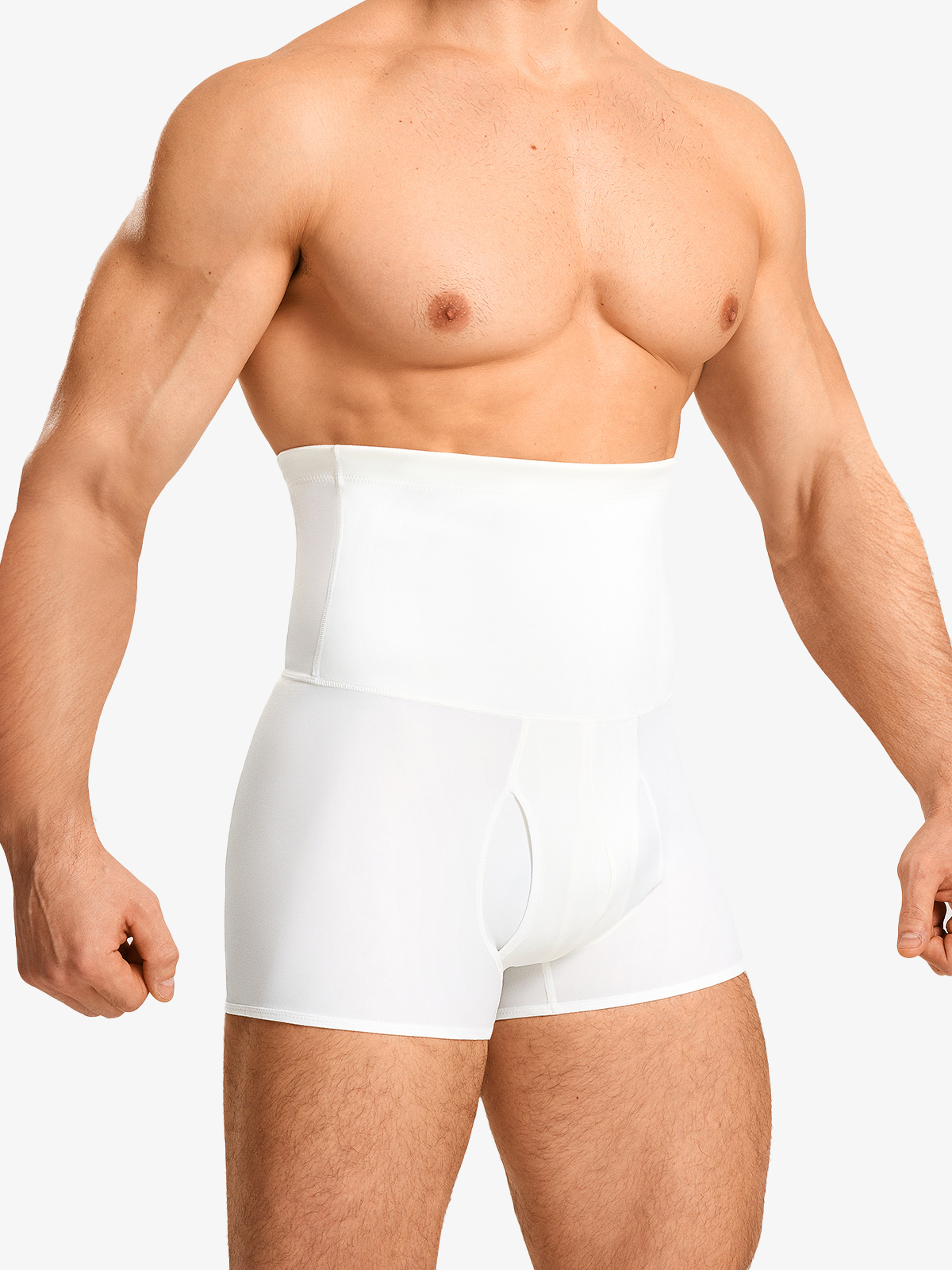 Elastic High Waist Tummy Control Crotch Opening Panty