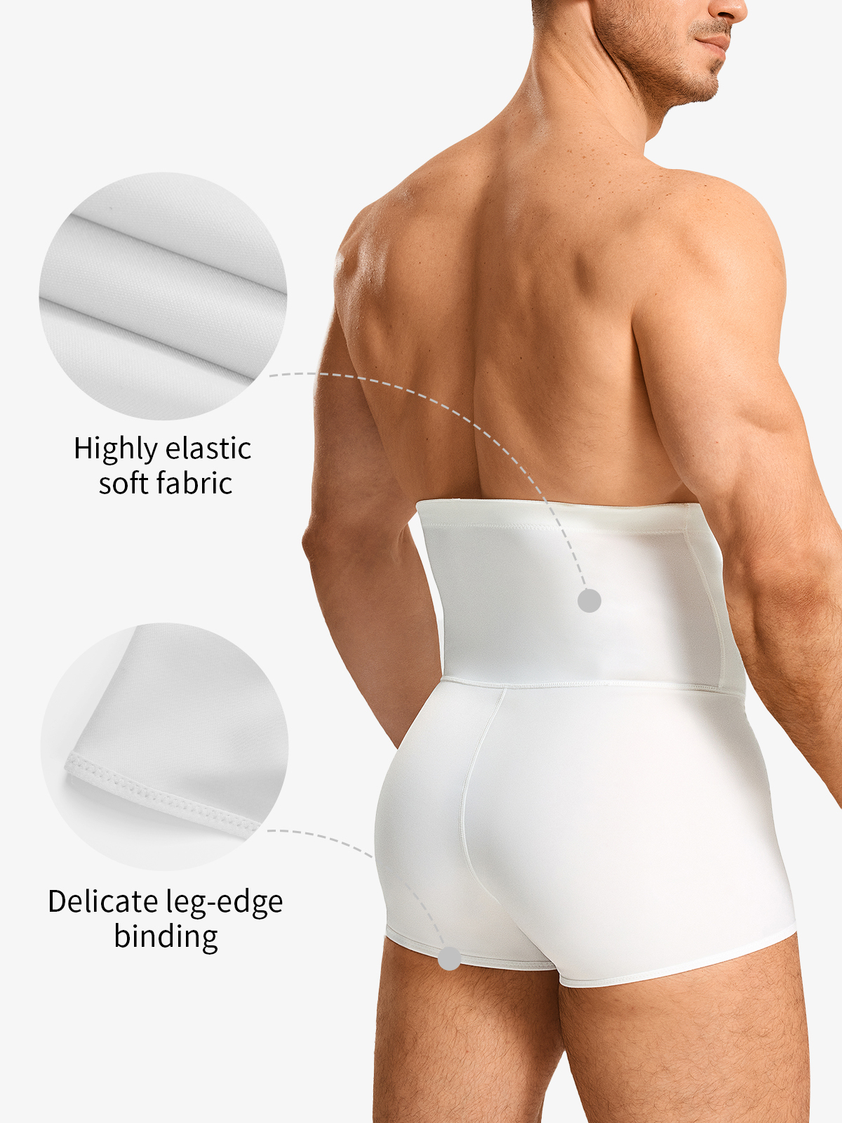 Elastic High Waist Tummy Control Crotch Opening Panty