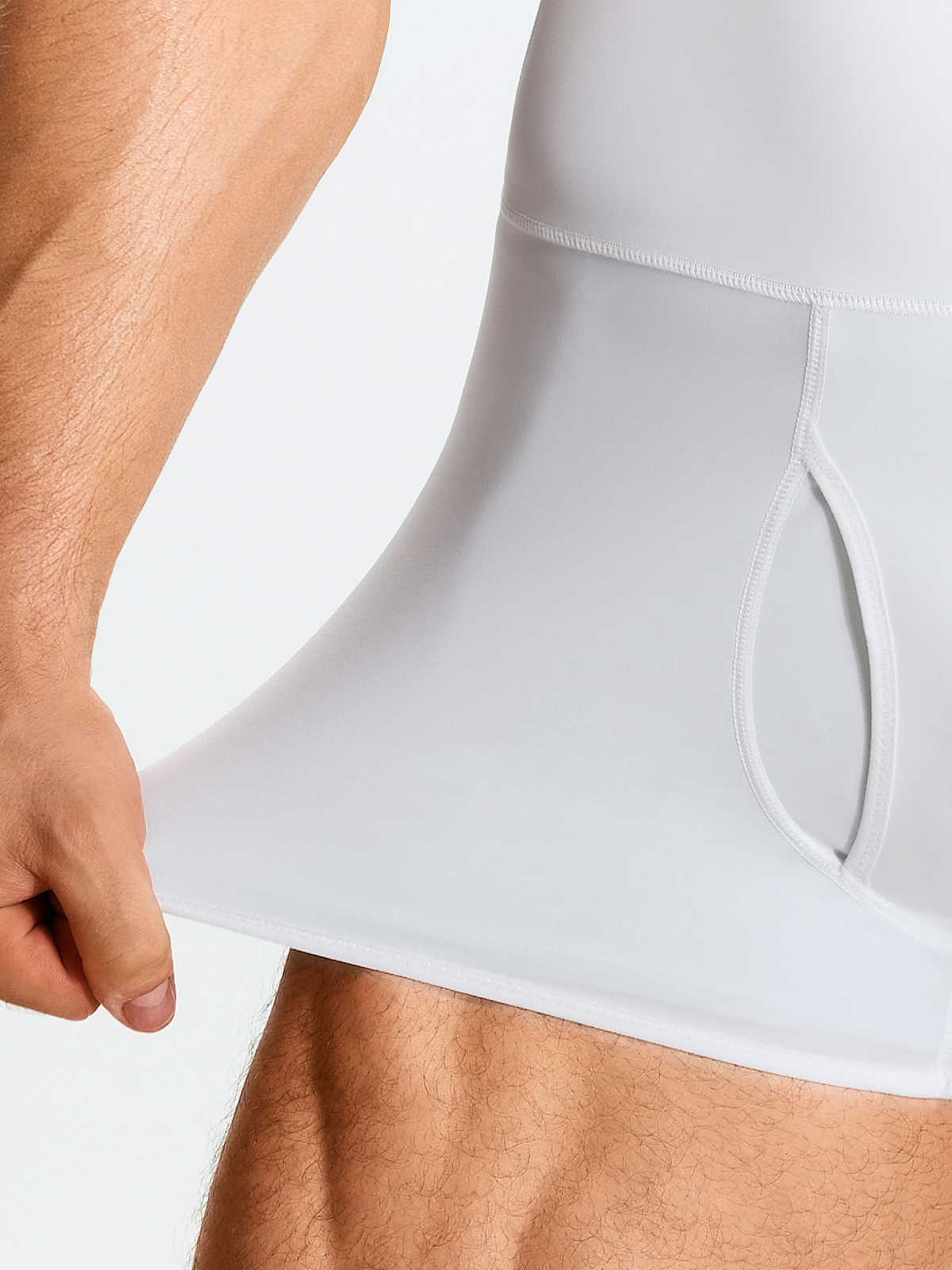 Men's High Waist Elastic Shorts