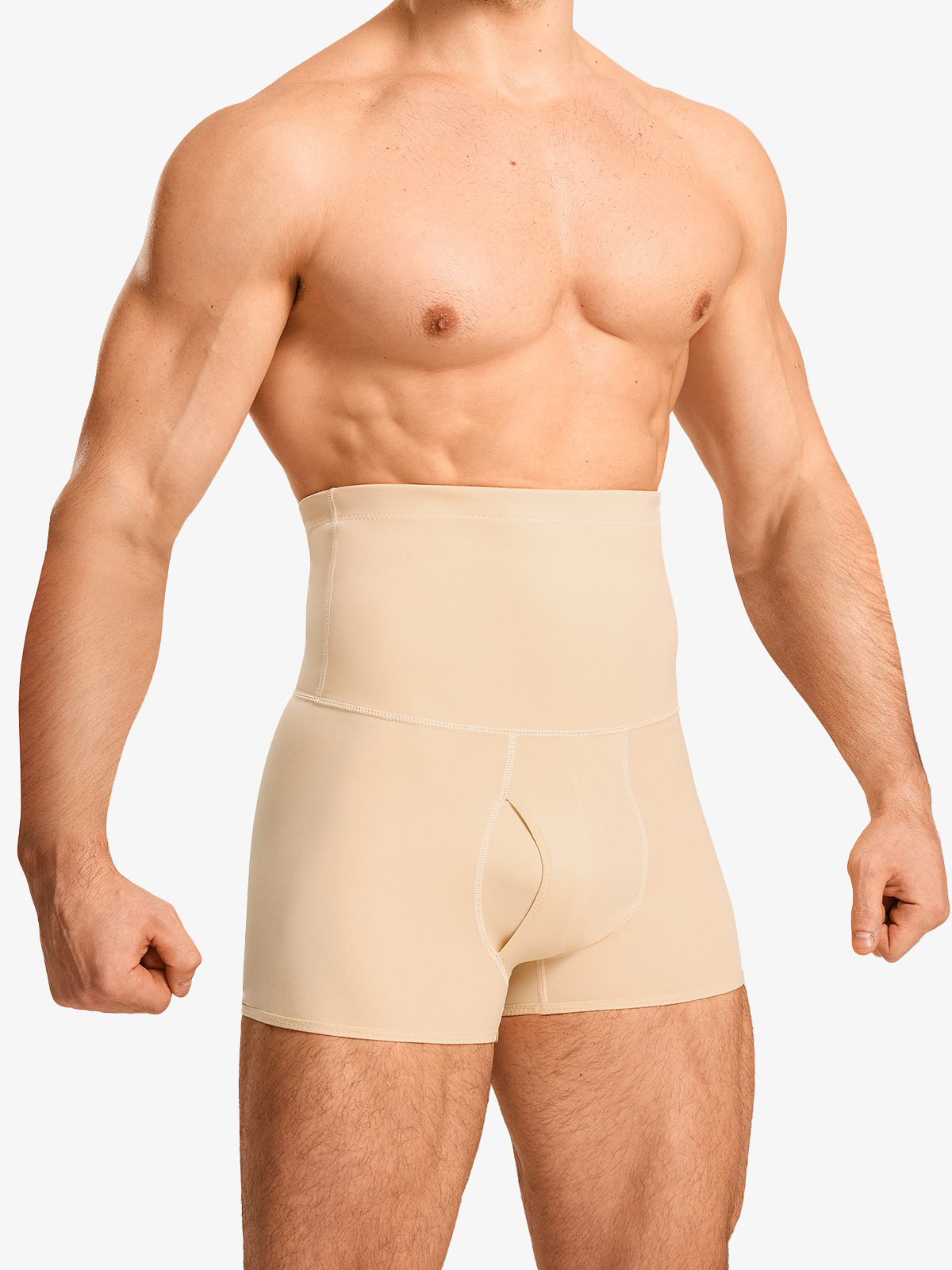 Elastic High Waist Tummy Control Crotch Opening Panty